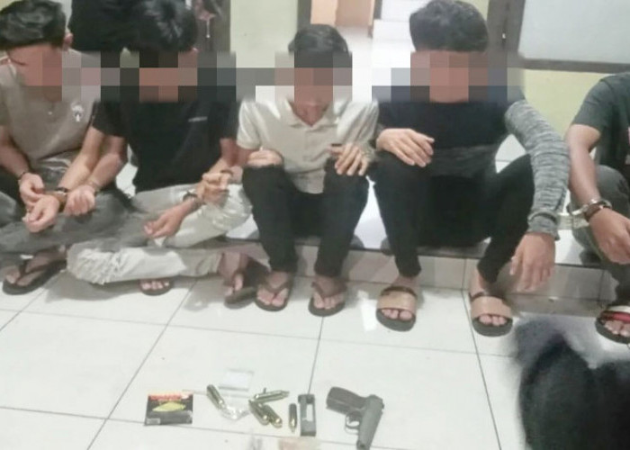 5 Remaja Palembang Terjaring Razia, Polisi Temukan Air Softgun Berikut 20 Butir Peluru