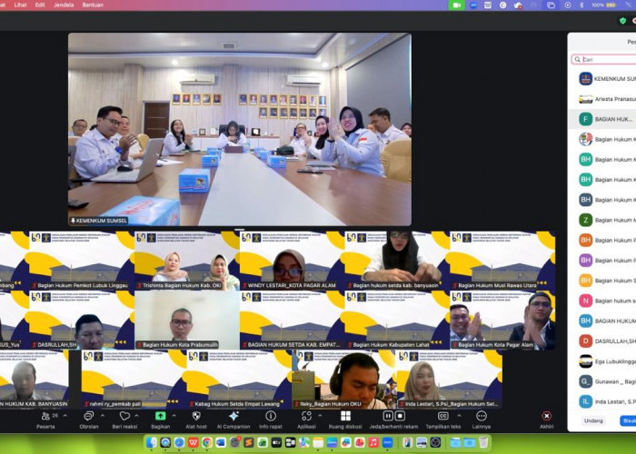 Dorong Kualitas Regulasi Daerah, Kanwil Kemenkum Sumsel Sosialisasikan IRH