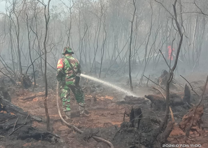Pemadaman Karhutla di Desa Sumber Hidup OKI Minim Sumber Air