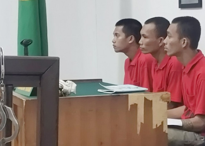 Ternyata Ini Tampang Tiga Pelaku Pencuri Besi Bollard di Jalan Walikota H Husni Musi 6 Palembang