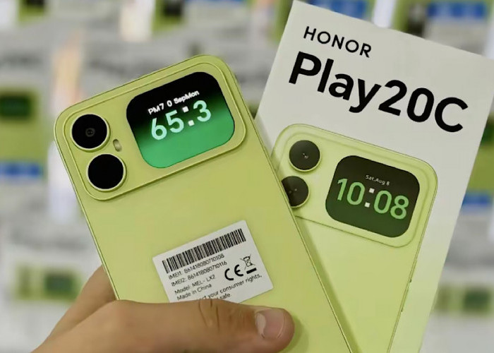 HP Budget dari Honor Play 20C, Meski Murah  Tapi Terkesan Mewah Ikut Trend Dual Screen 