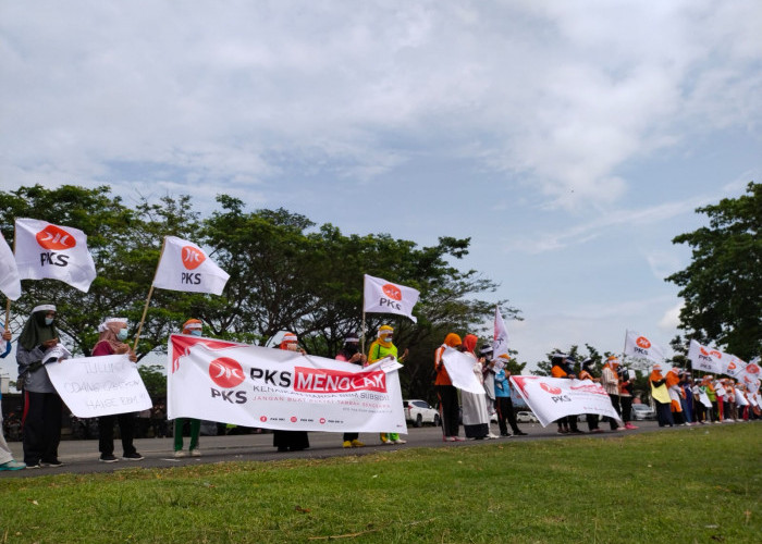 Pendukung PKS Juga Gelar Flash Mob di Taman Segita Emas Kayuagung