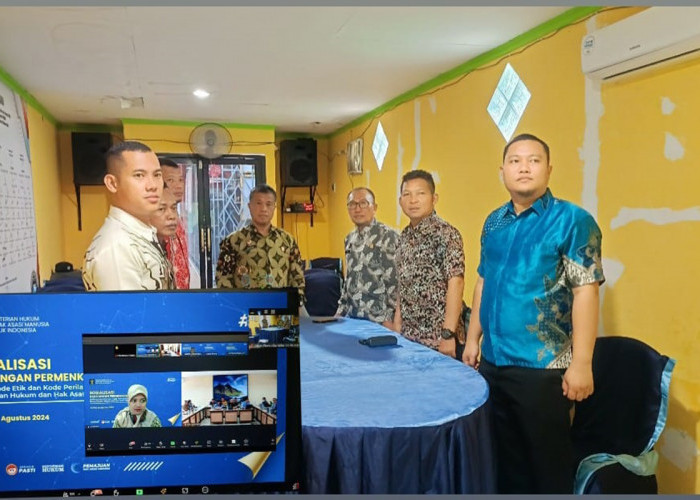 Pegawai Lapas Narkotika Kelas IIA Muara Beliti Ikuti Sosialisasi Kode Etik dan Kode Perilaku ASN Kemenkumham