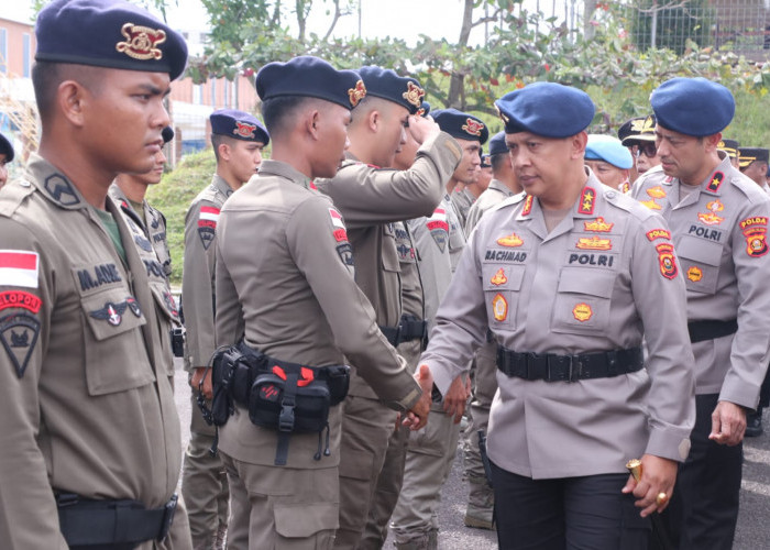 Kapolda Lepas 203 Personel Sat Brimob Polda Sumatera Selatan BKO Satgas Ops Amole 1 Papua 