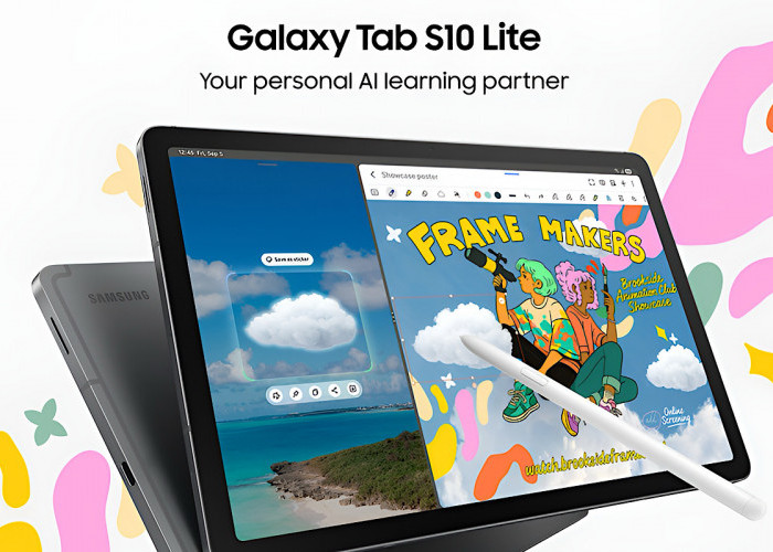 Galaxy Tab S10 Lite Kece Buat Produktivitas, Free Stylus Pen Aman Buka Banyak Aplikasi di Satu Layar