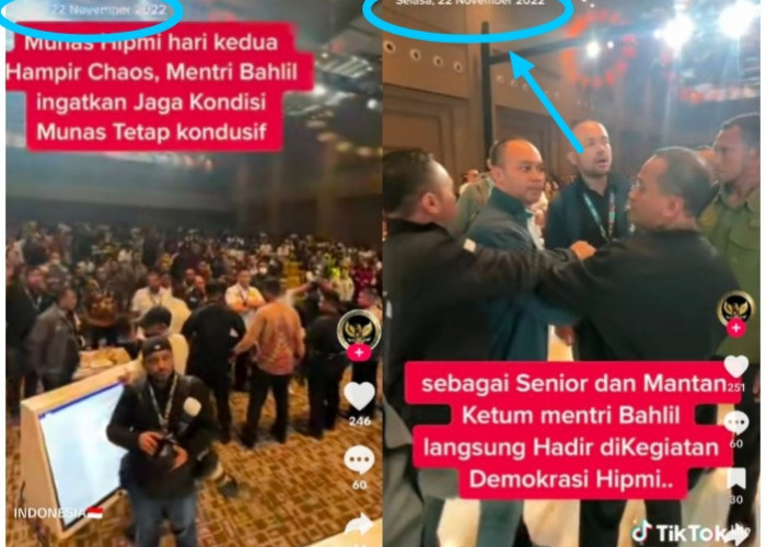 Video Kericuhan Munas HIPMI Kembali Beredar, Menteri Bahlil Menengahi Ternyata Peristiwa Lama Tahun 2022