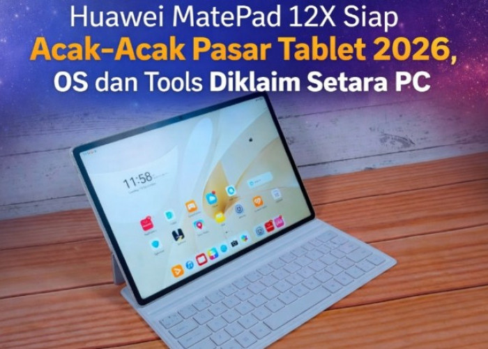 Huawei MatePad 12X Siap Acak-Acak Pasar Tablet 2026, OS dan Tools Diklaim Setara PC