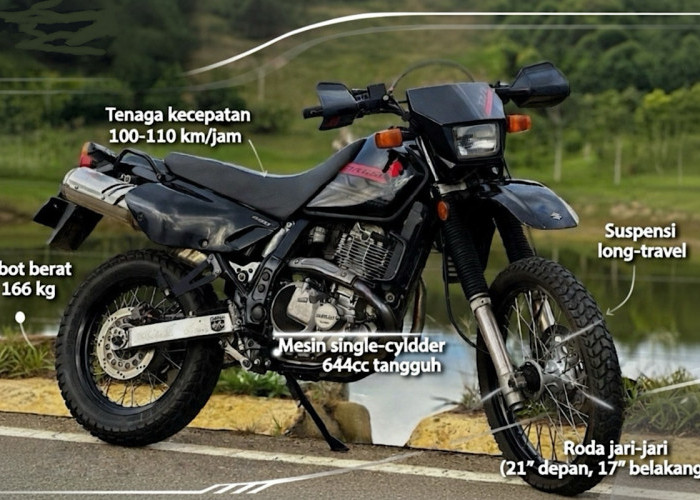 Motor Lawas Mudah Perawatan, Suzuki DR650 Favorit Para Petualang Buat Segala Medan
