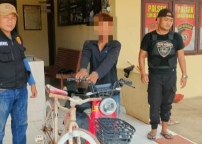 Pria di OKI Embat Sepeda Listrik dan Sepeda Ontel Saat Pemilik Tinggalkan Rumah Salat Tarawih