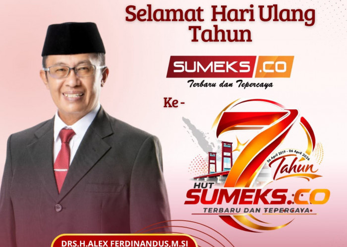 Kepala Dinas Perkimtan Kota Palembang  Mengucapkan Selamat HUT ke-7 SUMEKSCO tahun 2026