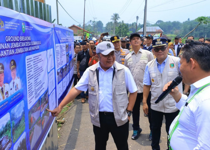 Gubernur Sumsel Hadiri Groundbreaking Jembatan Seleman Ulu, Sebut Pembangunan Harus Bermanfaat Jangka Panjang