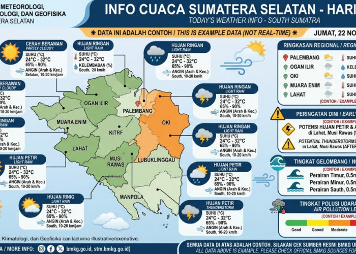 BMKG Ungkap Cuaca Sumatra Hari Ini 24 September 2026, Waspadai Debu Kemarau di Jalur Lintas Tengah dan Timur
