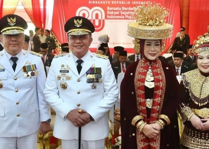 Gubernur Herman Deru dan Wagub Cik Ujang Saksikan Detik-Detik Proklamasi Virtual Bersama Forkopimda di Griya A