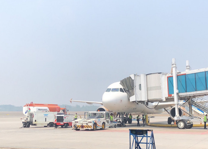 Operasional Penerbangan di Bandara Internasional SMB II Tetap Normal dan On Schedule Meskipun Kabut Asap