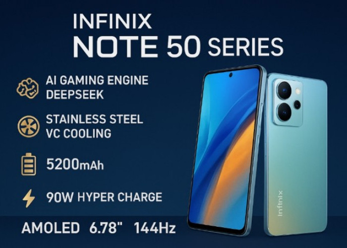 Infinix Note 50 Series: Ponsel Gaming Cerdas, Performa Canggih Berkat Fitur Engine DeepSeek
