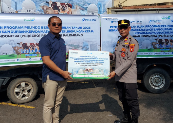 Semangat Iduladha! Pelindo Regional 2 Palembang Salurkan 18 Hewan Qurban untuk Masyarakat