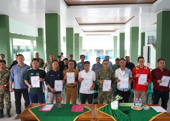 Cegah dan Penanggulangan Karhutla di Kabupaten OKI, Perusahaan dan Unsur Pemerintahan Laksanakan Penandatangan