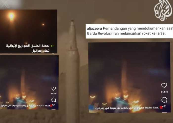 Langit Timur Tengah Mencekam, Iran Luncurkan Rudal Balistik ke Israel, Negara Tetangga Tutup Wilayah Udara