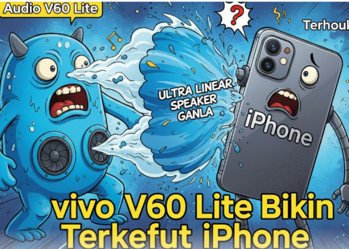 Audio vivo V60 Lite Bikin Terkejut iPhone Berkat Ultra Linear Speaker Ganda 
