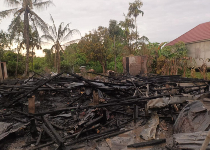 Dua Rumah Panggung di Sako Palembang Hangus Terbakar saat Listrik PLN Padam, Pemilik Lupa Matikan Lilin 