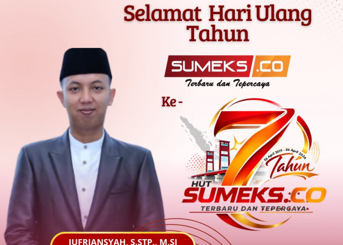 Camat Gandus Mengucapkan Selamat Ulang Tahun Ke-7 SUMEKS.CO Tahun 2026