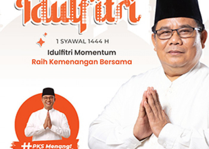 Ketua DPD PKS Palembang mengucapan Selamat Hari Raya Idul Fitri 1444 H