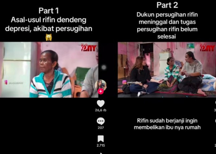 Cerita Ibu Rifin Dengdeng ODGJ Nyentrik Palembang, Alami Depresi Usai Dukun Pesugihan Meninggal