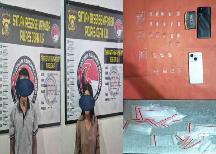 Seorang Perempuan Diamankan Satres Narkoba Polres Ogan Ilir Bersama Pria, Hendak Edarkan 19 Paket Sabu