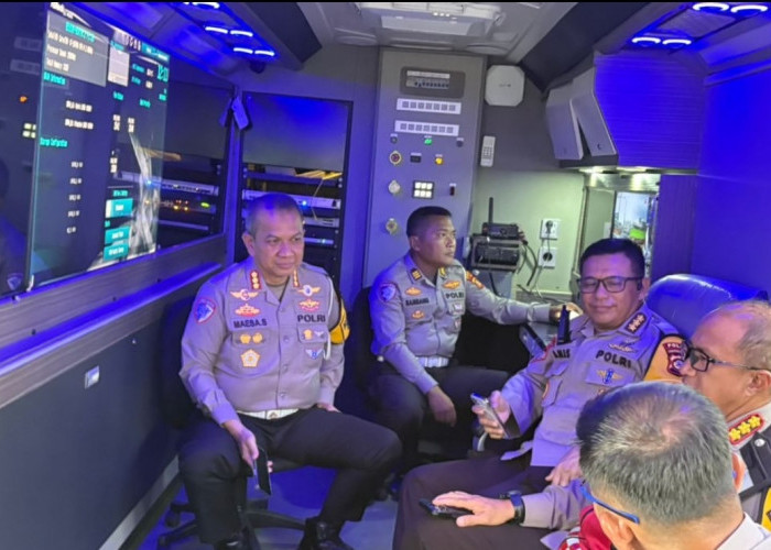 Polda Sumsel Kerahkan Mobile Command Center di Betung, Pantau Mudik Real-Time