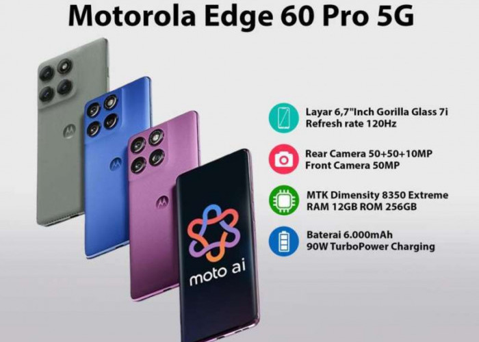 Si Raja Multitasking! Motorola Edge 60 Pro Resmi Hadir dengan RAM Jumbo, Siap Tempur Tanpa Hambatan.