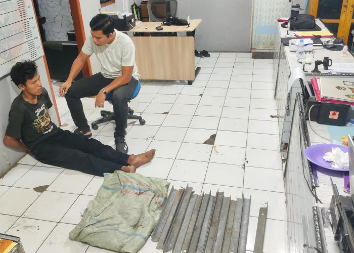 Pencuri 17 Batang Besi Siku Sutet Milik PLN di Lahat Ditangkap, Sempat Kepergok Petugas Patroli
