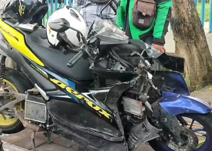 Diduga Mengantuk, Sopir Agya Tabrak Pengendara Motor Aerox, 2 Orang Dilarikan ke Rumah Sakit