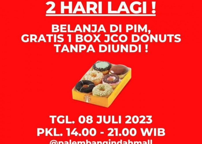 Palembang Indah Mall Bagi-Bagi 1 Box JCO Donuts, Caranya Begini