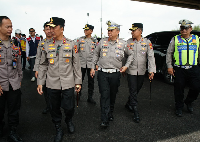 Kesiapan Tol Kayuagung Jelang Arus Mudik Dicek Kapolda Sumsel Bersama Gubernur Sumsel