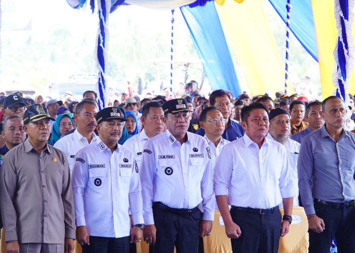 Harapan Baru Bagi Warga Lalan, Bupati Toha dan Wabup Rohman Resmikan Revitalisasi Jembatan P6 Sungai Lalan