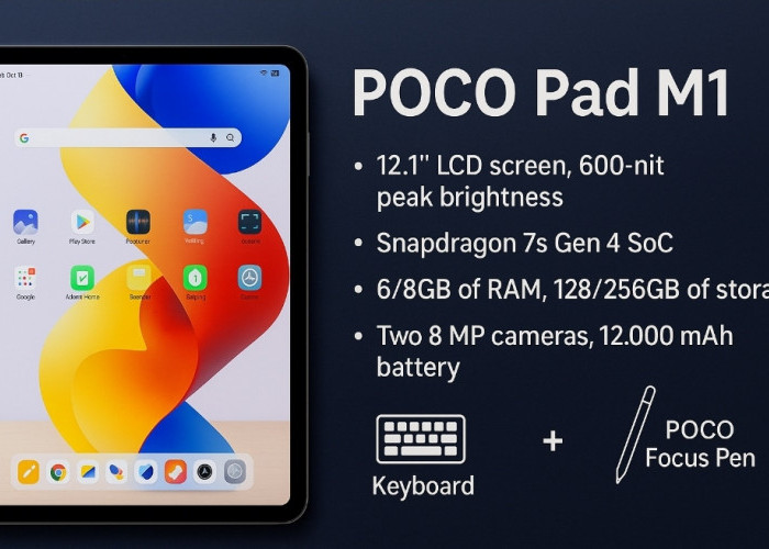 SAH Disertifikasi! POCO Pad M1 Bawa Baterai Monster 12.000 mAh, Harga Tetap Nendang?
