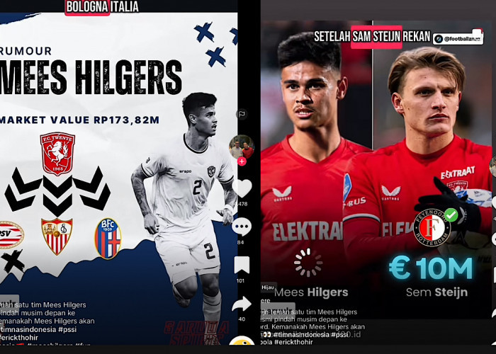 Sem Steijn Teman Mees Hilgers Sudah Laku 10 Juta Euro ke Feyenoord, Bek Timnas Indonesia Bakal Kemana?