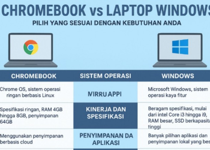 Chromebook Versus Laptop Windows, Pilih yang Sesuai dengan Kebutuhan Anda