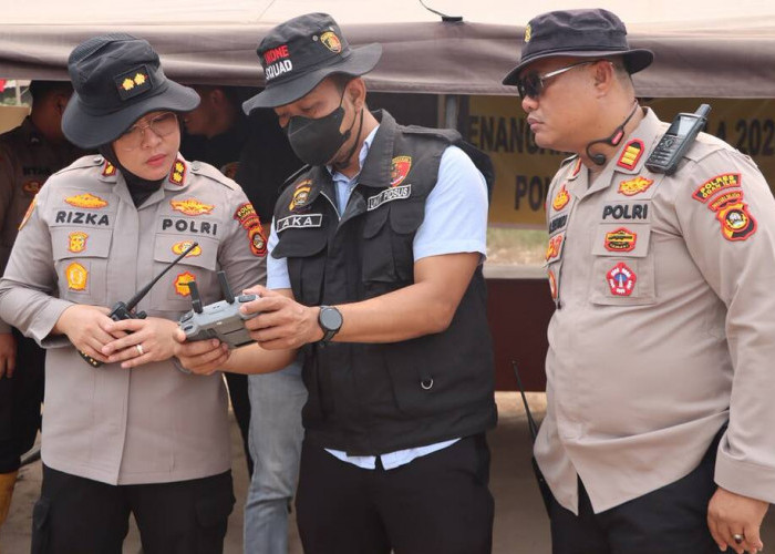 Pantau dari Udara, Kapolres Ogan Ilir Perketat Deteksi Dini Karhutla di Sungai Rambutan dan Pegayut