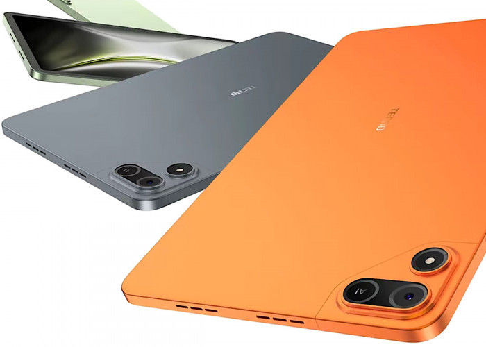 Tablet Terbaru Tecno Megapad 2 Punya Warna Andalan Cosmic Orange, Jeroan Mantap Bisa Pakai SIM Card