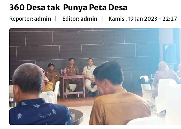 Terungkap, Kades di Lahat Didorong Bikin Peta Desa ‘Bermasalah’ Supaya Jadi Acuan Besaran Dapat Dana Desa 