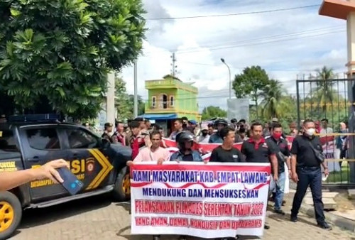 Gelar Aksi, Harapkan Pilkades di 103 Desa Aman