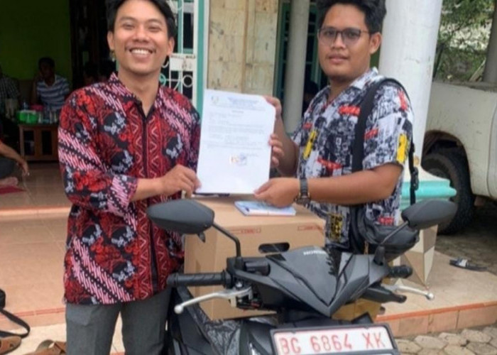 Sepakat, Kades Rantau Bayur Banyuasin Beli Motor Honda Beat untuk Pelayanan Masyarakat