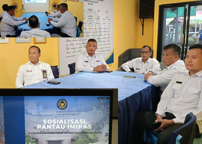 Petugas Lapas Narkotika Kelas IIA Muara Beliti Ikuti Sosialisasi PANTAU IMIPAS Secara Daring