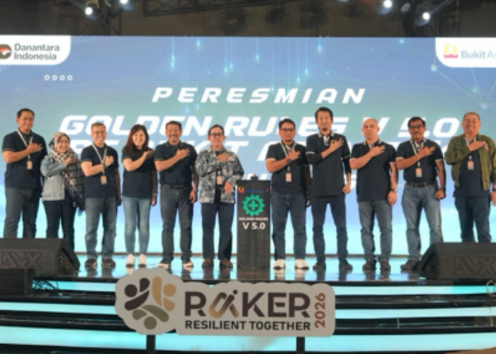 Perkuat Budaya Keselamatan Kerja, Bukit Asam Luncurkan Golden Rules Versi 5.0