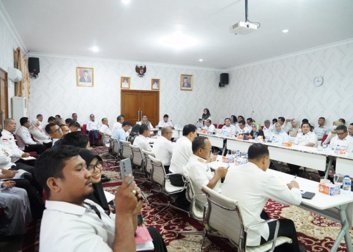 Pj Bupati Banyuasin Gelar Rapat Koordinasi Evaluasi Kinerja Triwulan I Tahun 2024