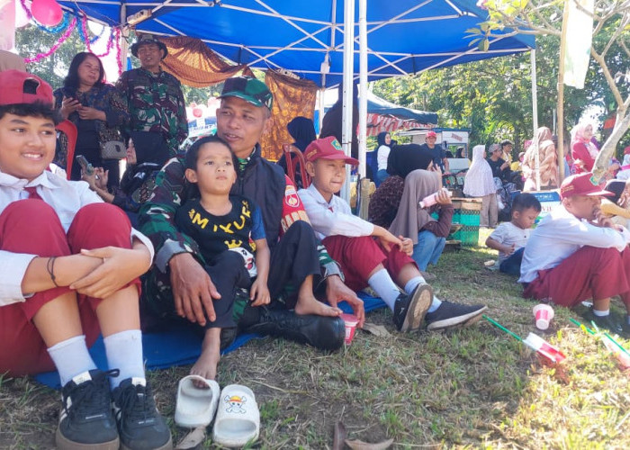 Senyum dan Asa Siswa SD Negeri 1 Tengaran Bersama TNI  pada Pembukaan TMMD Reguler Ke-129 Tahun 2026