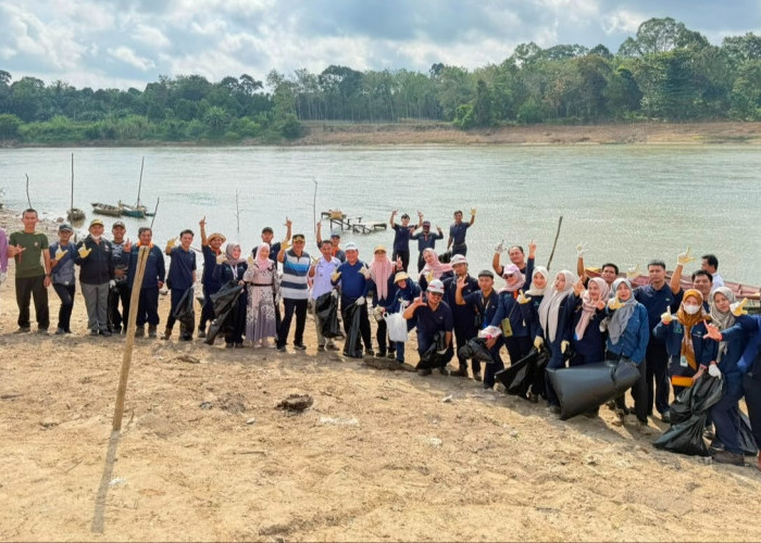  PT TeL Bersama Pemerintah dan Masyarakat Gelar Aksi Bersih Sungai Lematang