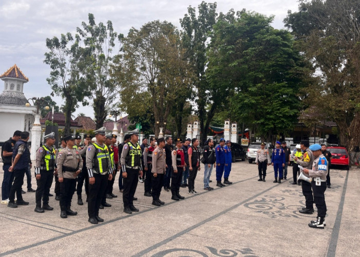 Personel Polres OKI Siap Amankan Giat Cakat Stempel di Sungai Komering Tradisi Tahunan