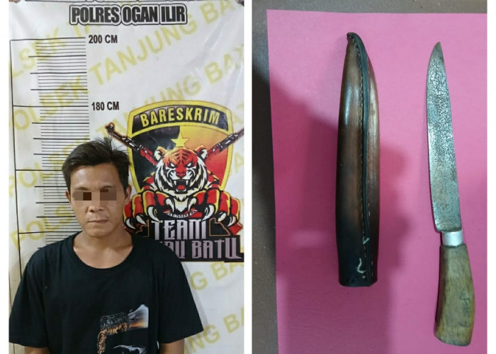 Pria di Ogan Ilir Ancam Security PTPN Cinta Manis dengan Pisau, Berujung Ditahan Polsek Tanjung Batu